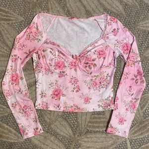 Sugar Thrillz Good to Myself Floral Crop Top